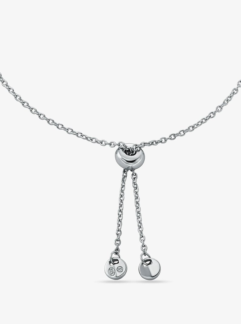 Bracelet en argent sterling &agrave; placage en m&eacute;tal pr&eacute;cieux &agrave; pav&eacute; in ARGENT | Michael Kors