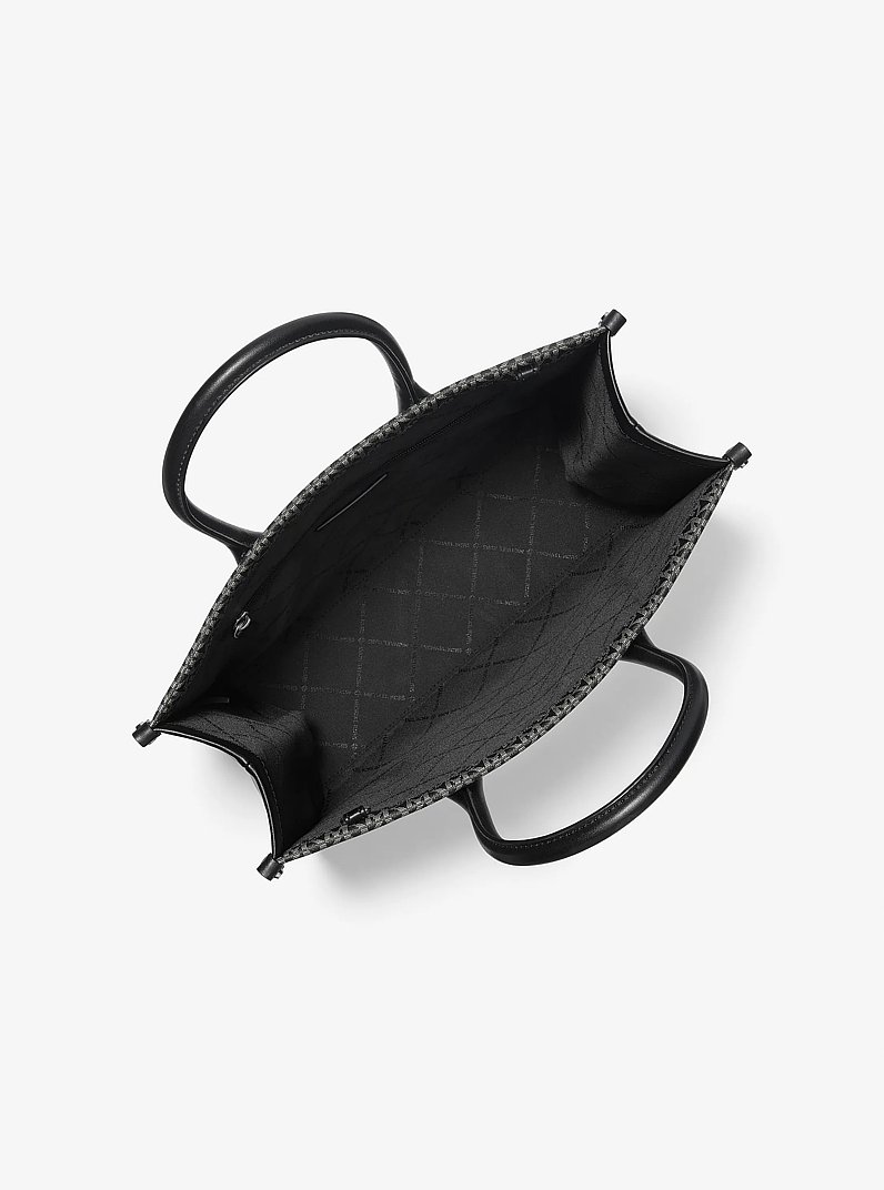 Mirella Medium Ombr&eacute; Logo Tote Bag in BLACK | Michael Kors
