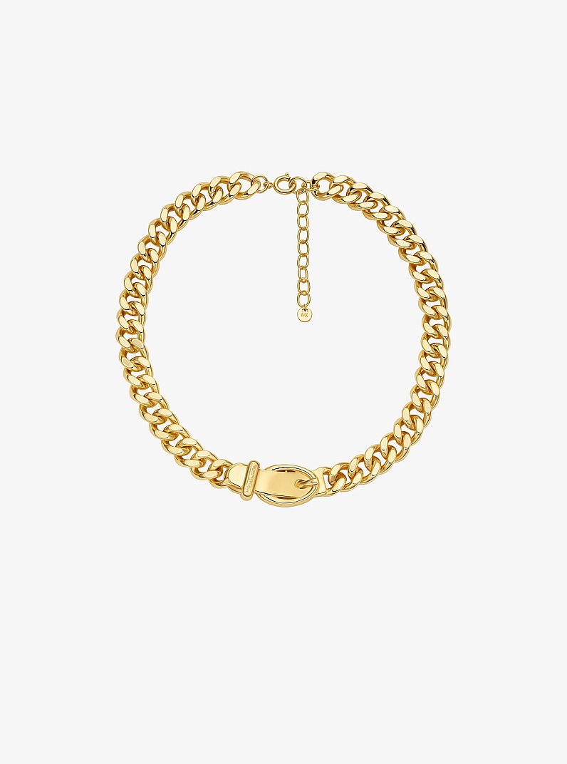Collar de eslabones de cadena con dise&ntilde;o de hebilla in DORADO | Michael Kors