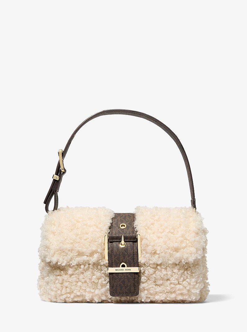 Colby Medium Faux Shearling Shoulder Bag