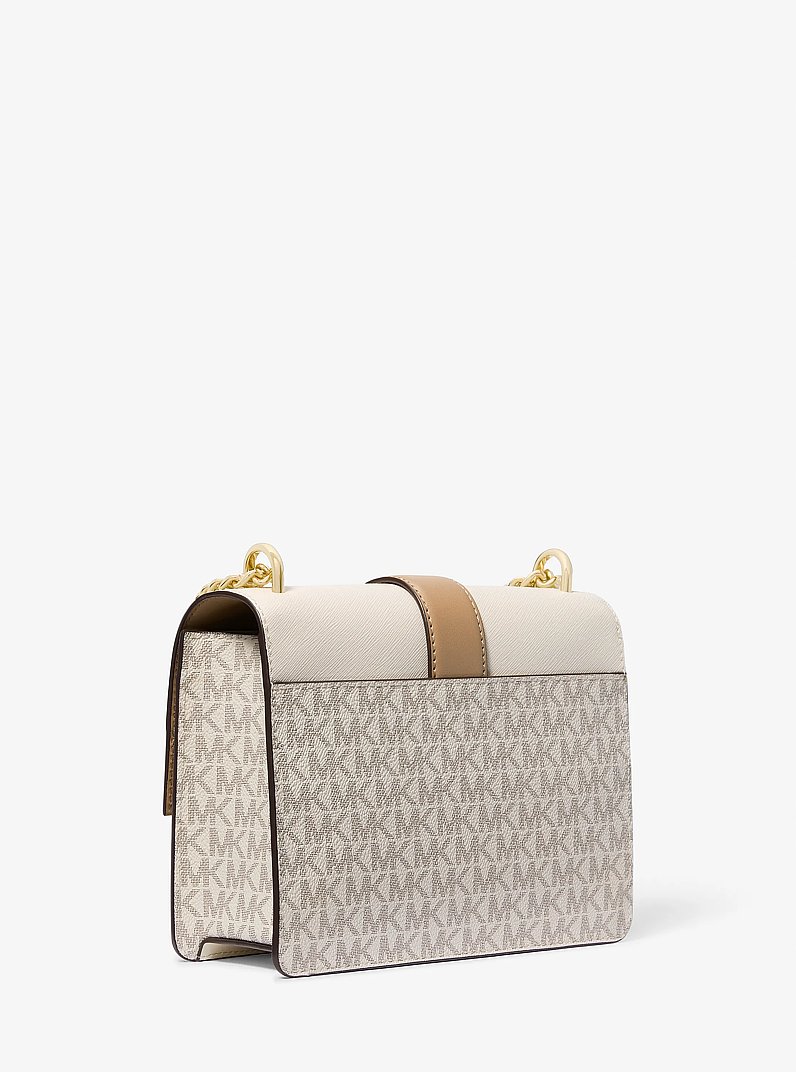 Greenwich Small Color-Block Signature Logo Crossbody Bag in LT CRM MULTI | Michael Kors