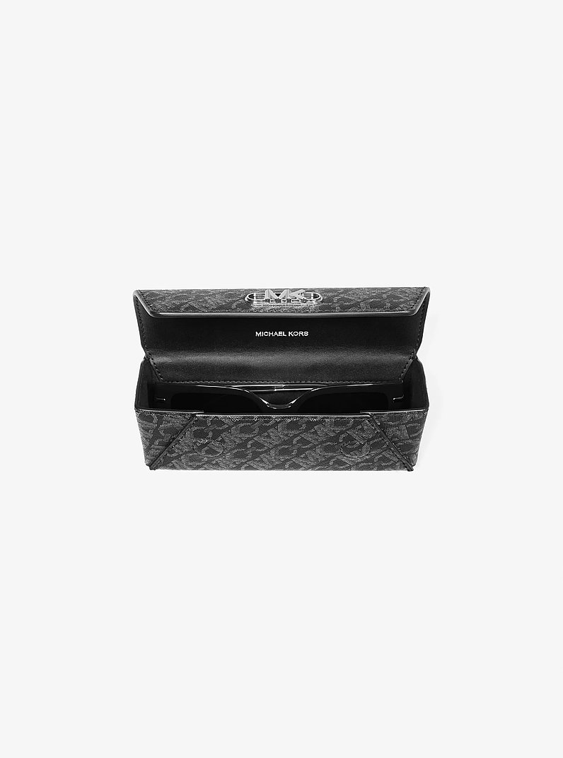 Metallic Empire Signature Logo Glasses Case