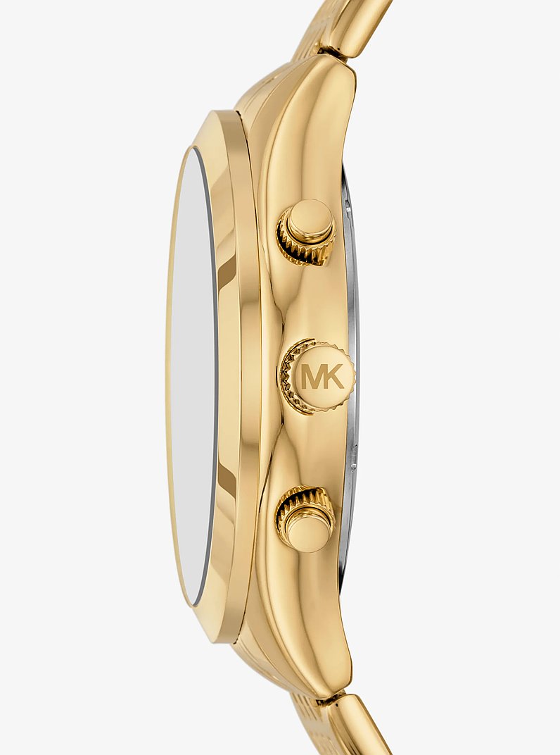Oversized Aspyn Gold-Tone Watch in GOLD | Michael Kors