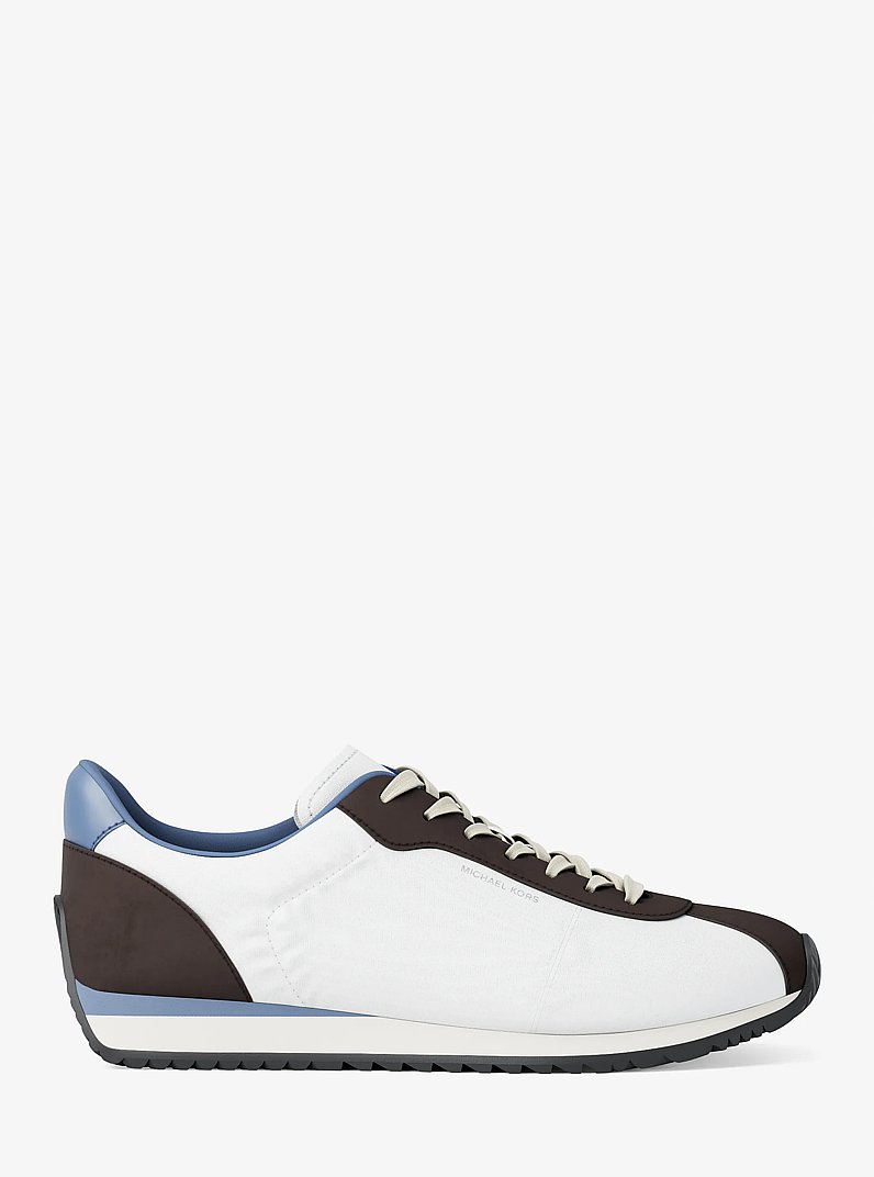 Rhodes Mixed-Media Trainer in FRCH BLU MLT | Michael Kors