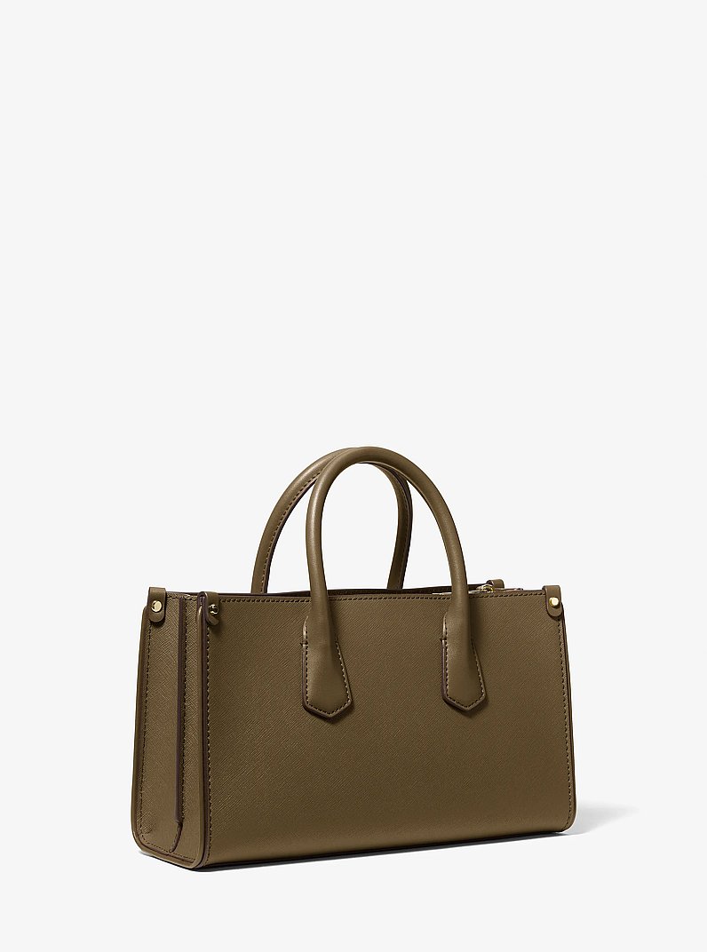 Maple Small Saffiano Leather Convertible Crossbody Bag
