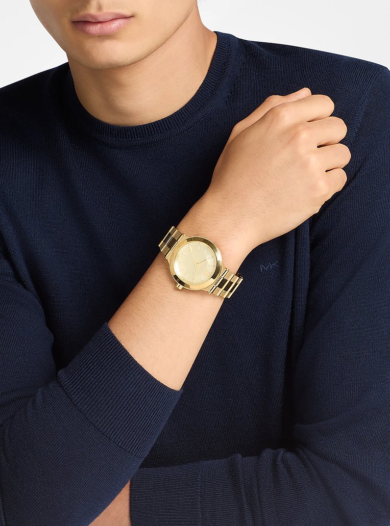 Oversized Billie Gold-Tone Watch  in GOLD | Michael Kors