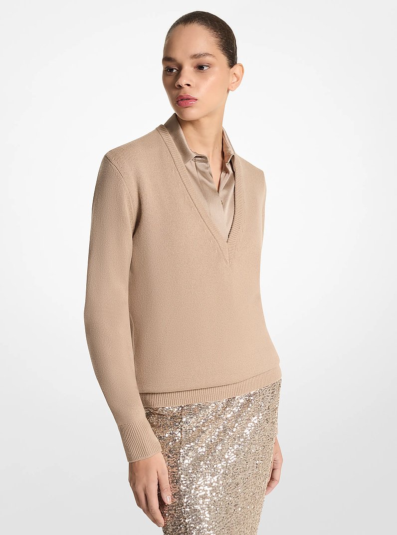Cashmere Sweater in SAND | Michael Kors