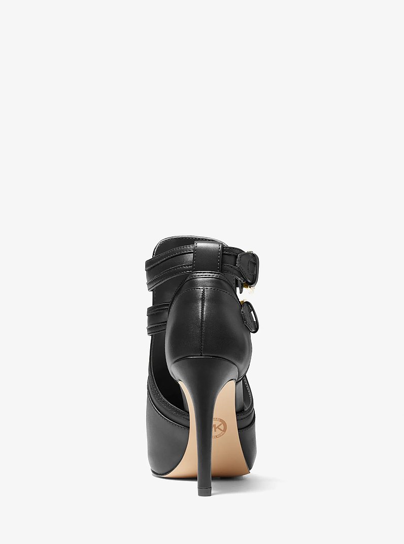 Blaze Open-Toe Ankle Boot in BLACK | Michael Kors