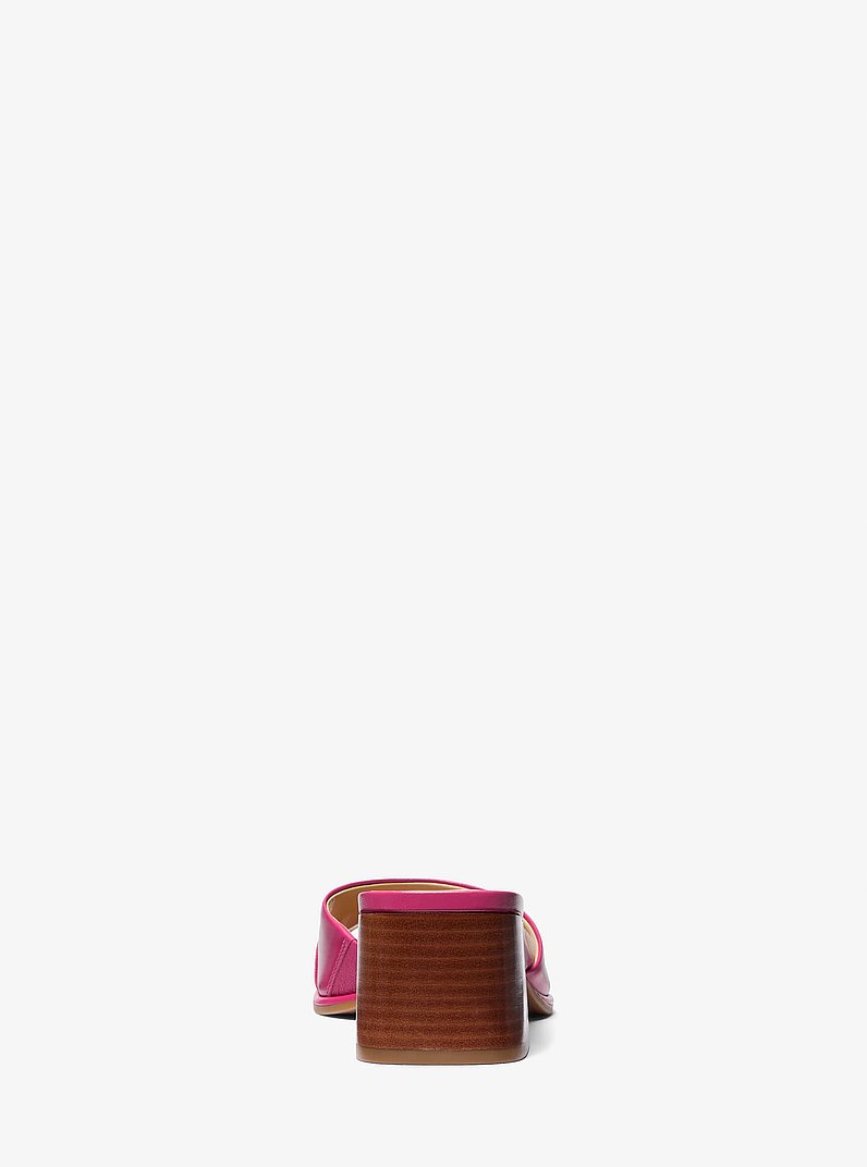 Carson Leather Mule in DRAGONFRUIT | Michael Kors