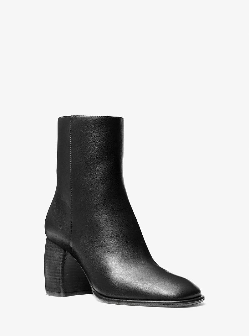 Maude Leather Boot in BLACK | Michael Kors