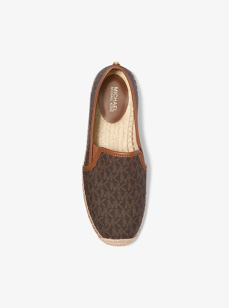 Hastings Signature Logo Slip-On Espadrille in BROWN | Michael Kors