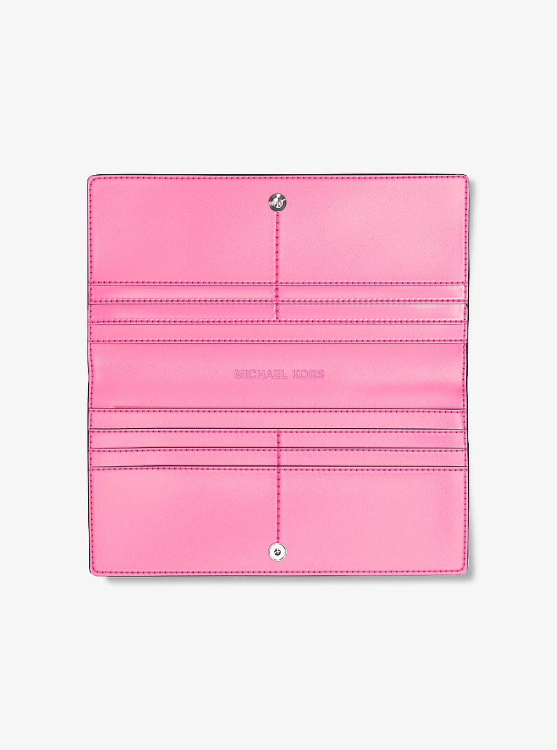Carson Large Signature Logo Wallet in DRAGONFRUIT | Michael Kors