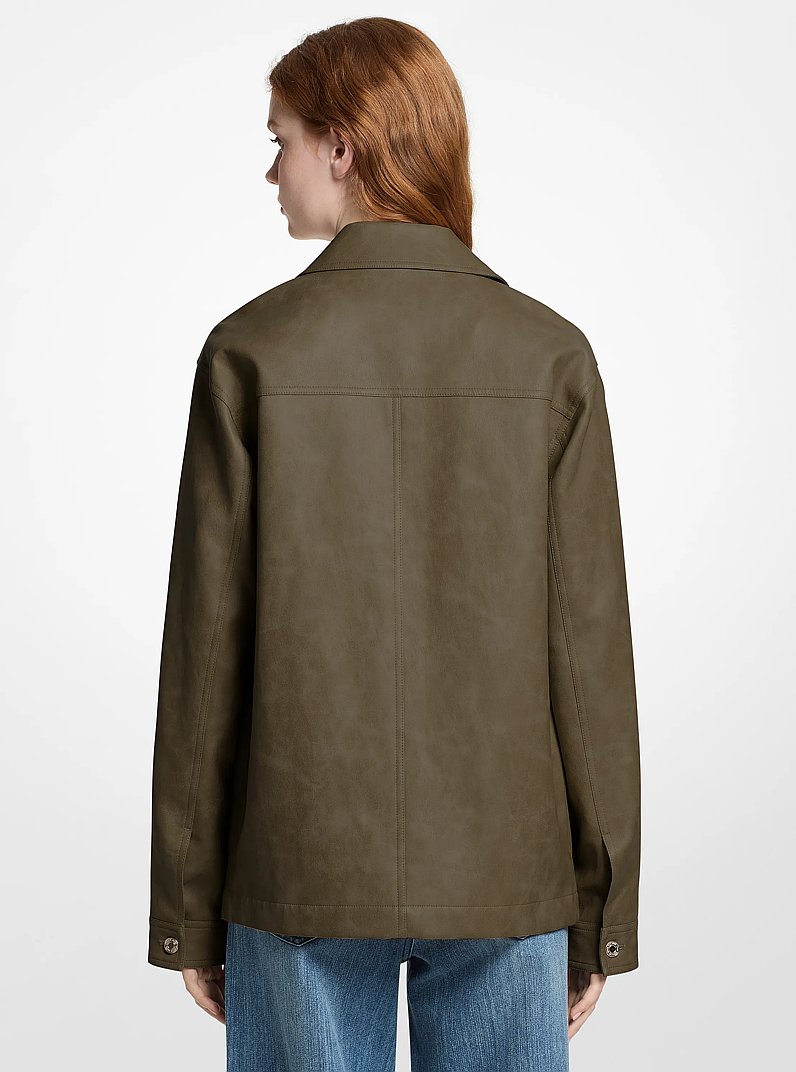 Smooth Barn Jacket in OLIVE | Michael Kors
