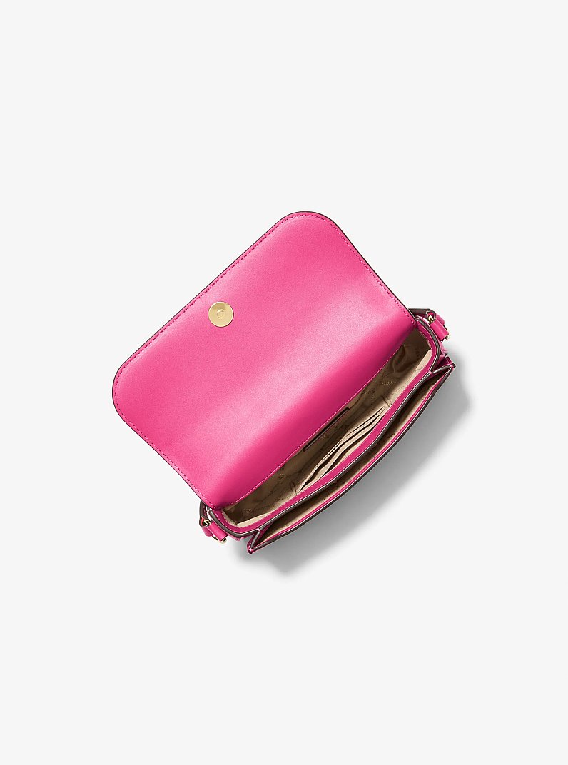Jet Set Travel Small Pebbled Leather Crossbody Bag in DRAGONFRUIT | Michael Kors
