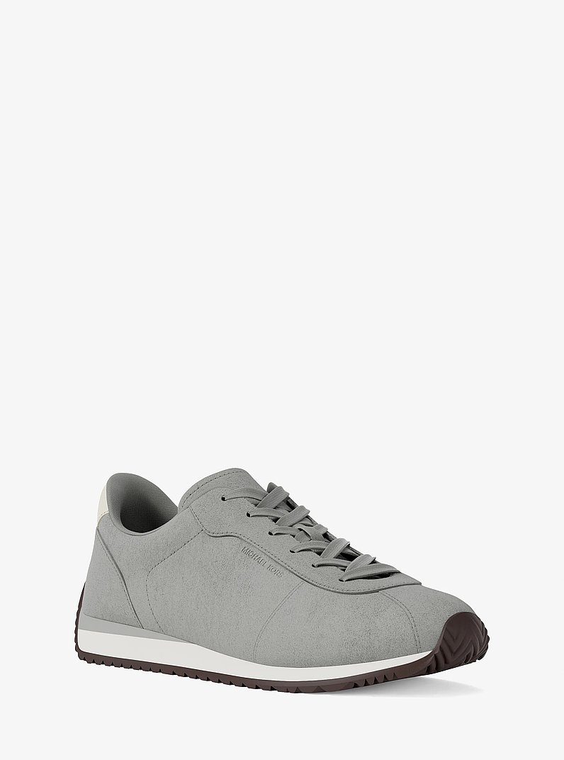 Rhodes Suede Trainer in QUARRY GREY | Michael Kors