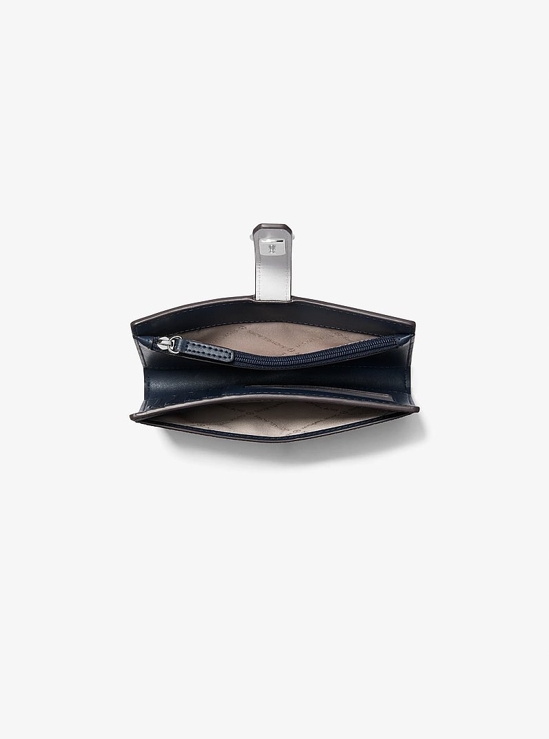 Portefeuille Greenwich de taille moyenne &agrave; logo Signature in ADMIRL MULTI | Michael Kors