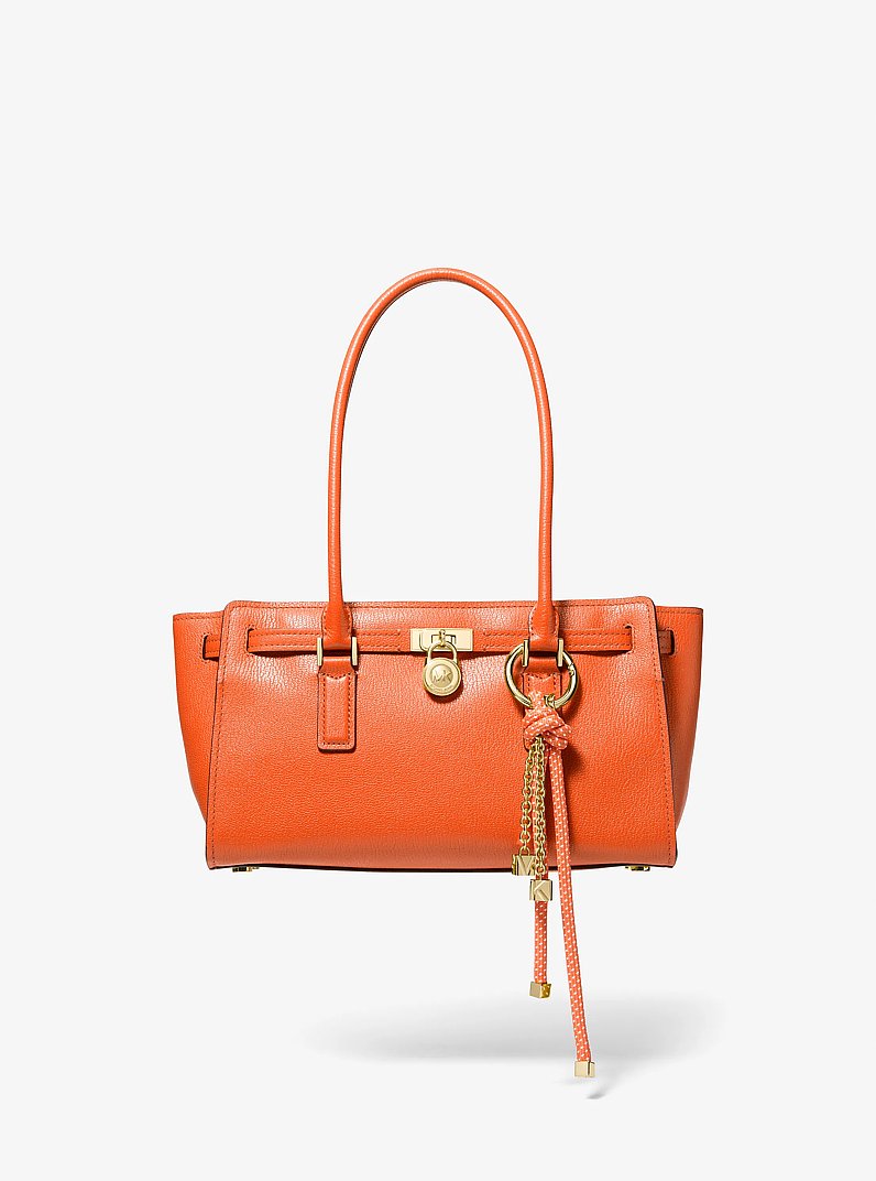 Hamilton Moderne Small Leather Satchel in MIMOSA | Michael Kors