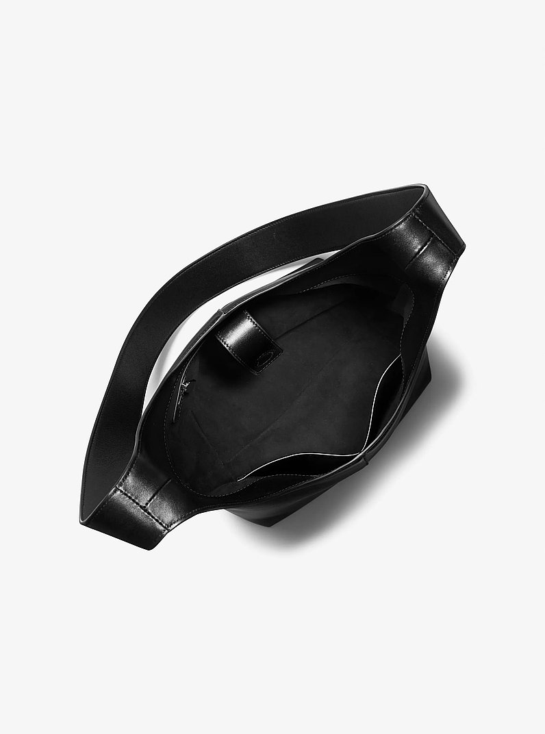 Borsa hobo Dede media in pelle in NERO | Michael Kors