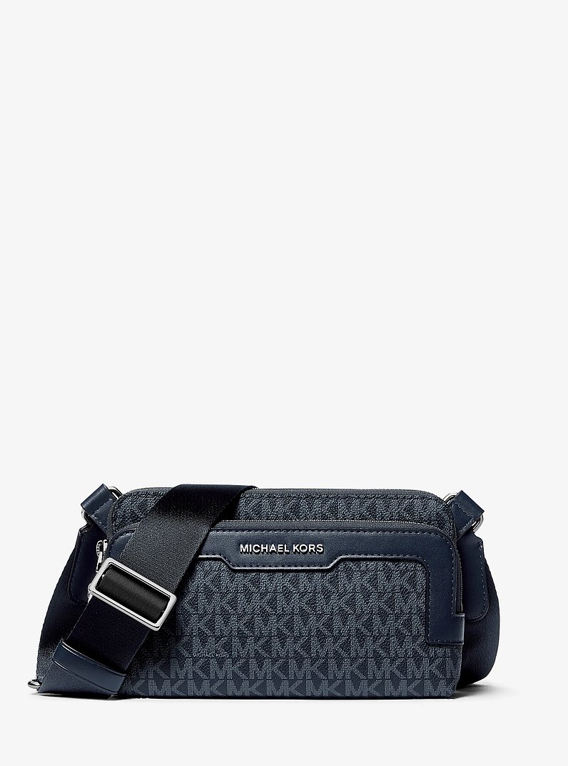 Hudson Signature Logo Crossbody Bag in DRESS BLUES | Michael Kors