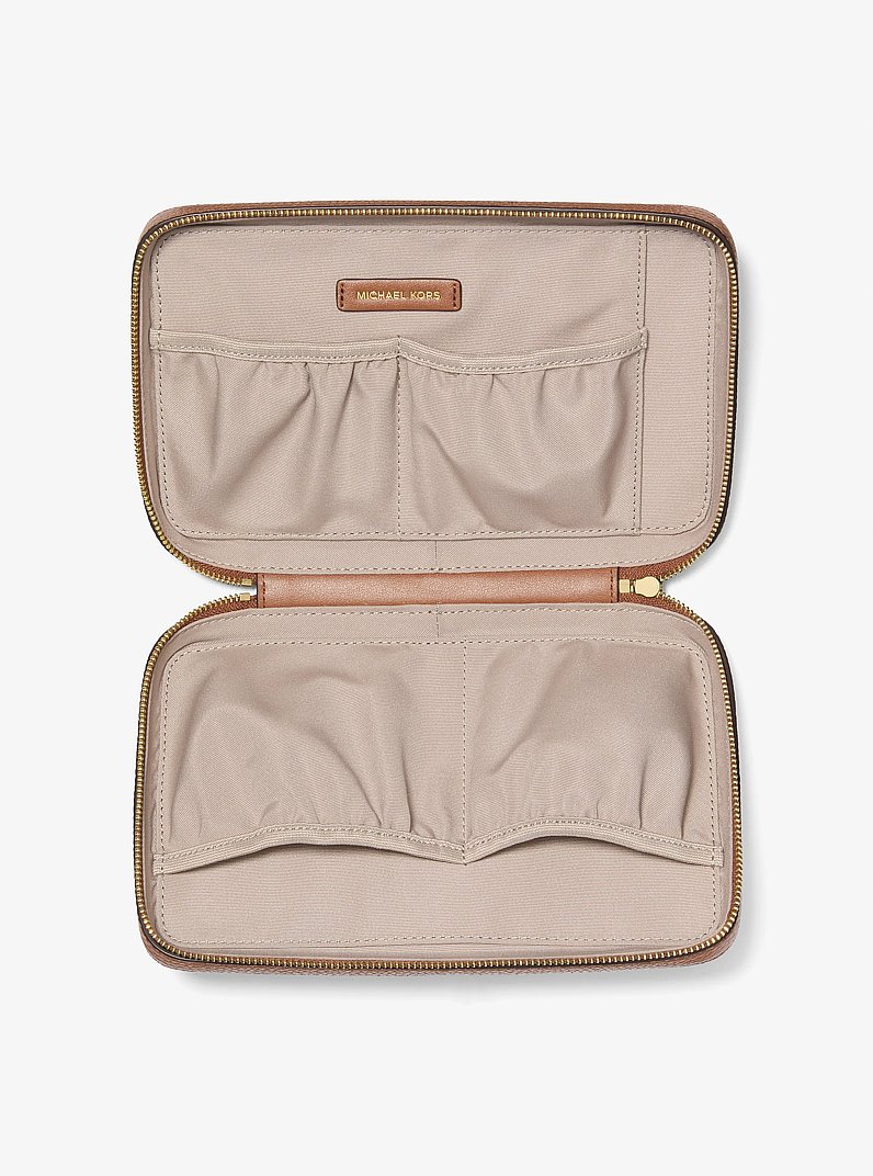 Medium Pebbled Leather Tech Organizer in LUGGAGE | Michael Kors