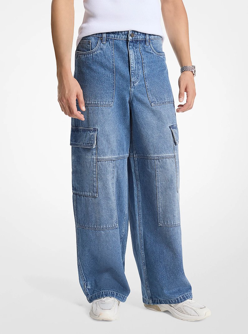 Denim Cargo Jeans in DRIFTWOOD | Michael Kors