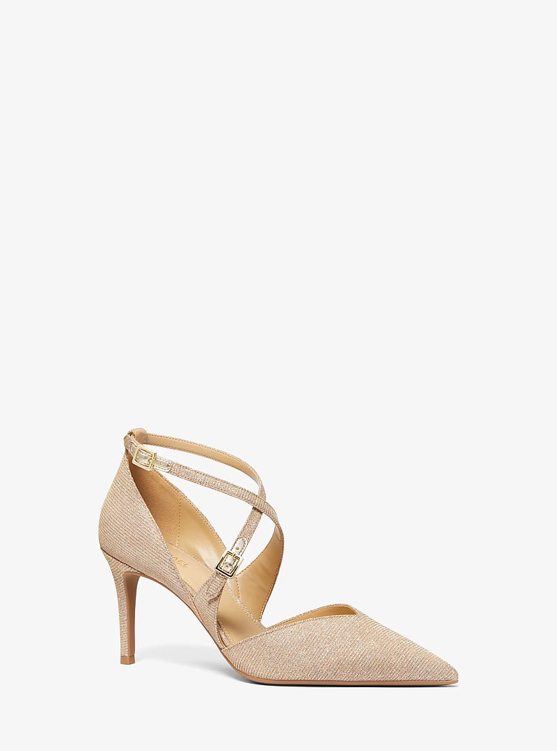 Adela Flex Glitter Chain-Mesh Pump