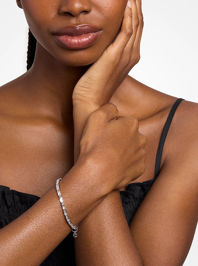 Bracelet tennis &agrave; zircones cubiques in ARGENT | Michael Kors