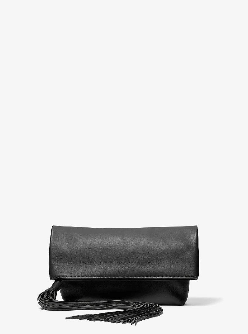 Bolso clutch Thalitha plegable de piel in NEGRO | Michael Kors