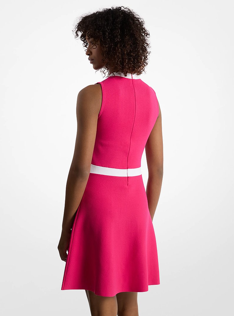Viscose Blend Snap Dress in DRAGON FRUIT | Michael Kors