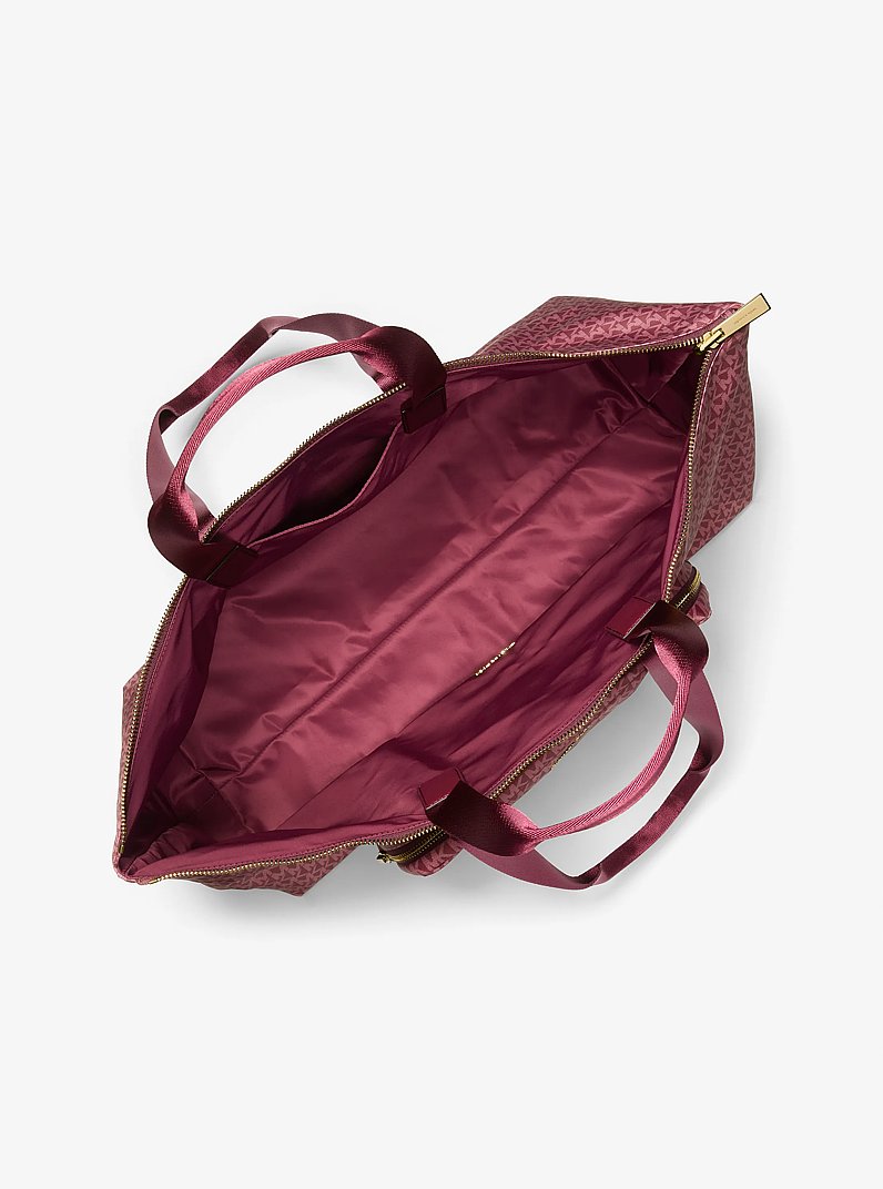 Tanner Large Logo Reversible Packable Tote Bag in MULBERRY | Michael Kors