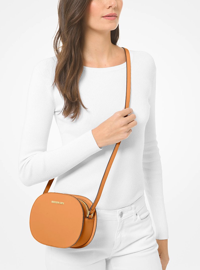 Bandolera Jet Set Travel mediana de piel saffiano in SIDRA | Michael Kors