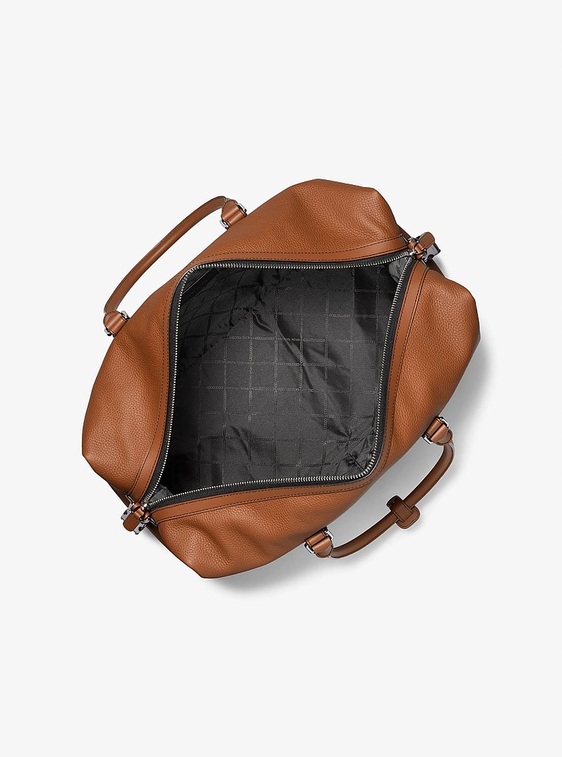 Hudson Leather Duffel Bag in LUGGAGE | Michael Kors