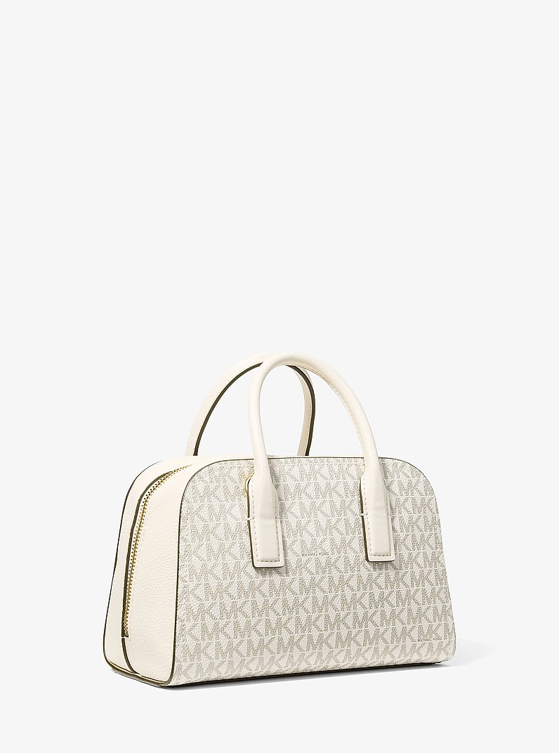 Ashton Small Signature Logo Messenger Bag in CR&Egrave;ME MULTI L&Eacute;GER | Michael Kors