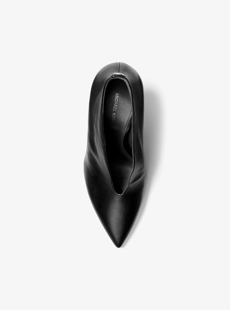 Tonya Leather Pump in BLACK | Michael Kors