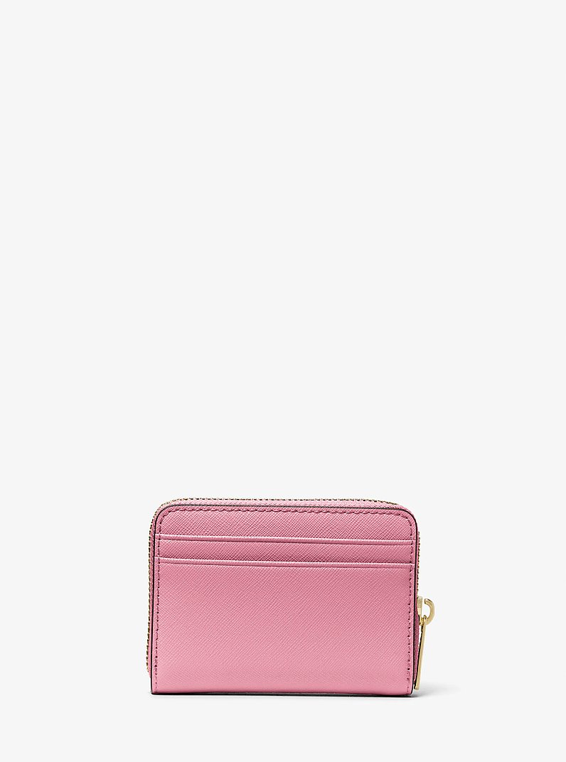 Jet Set Travel Medium Saffiano Leather Wallet in CARNATION | Michael Kors