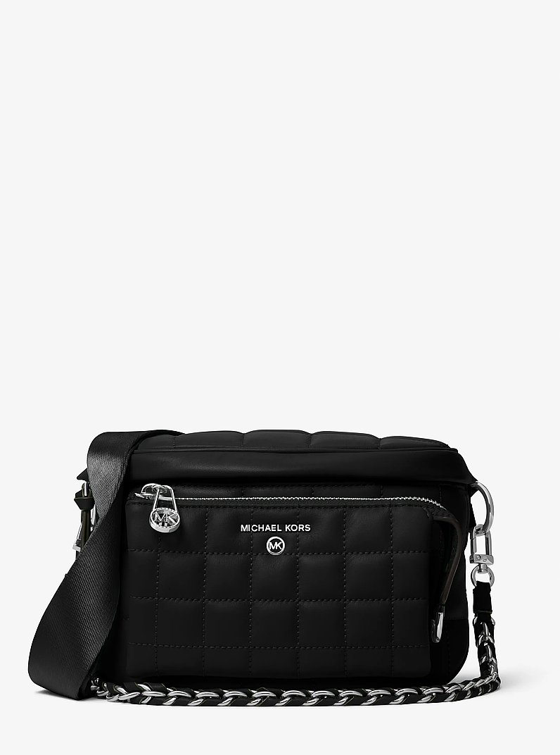 Sling-Tasche Slater Medium aus abgestepptem Leder in SCHWARZ | Michael Kors