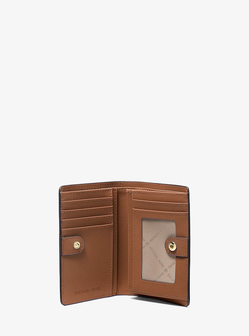 Portefeuille Jet Set de taille moyenne en cuir saffiano in VALISE | Michael Kors