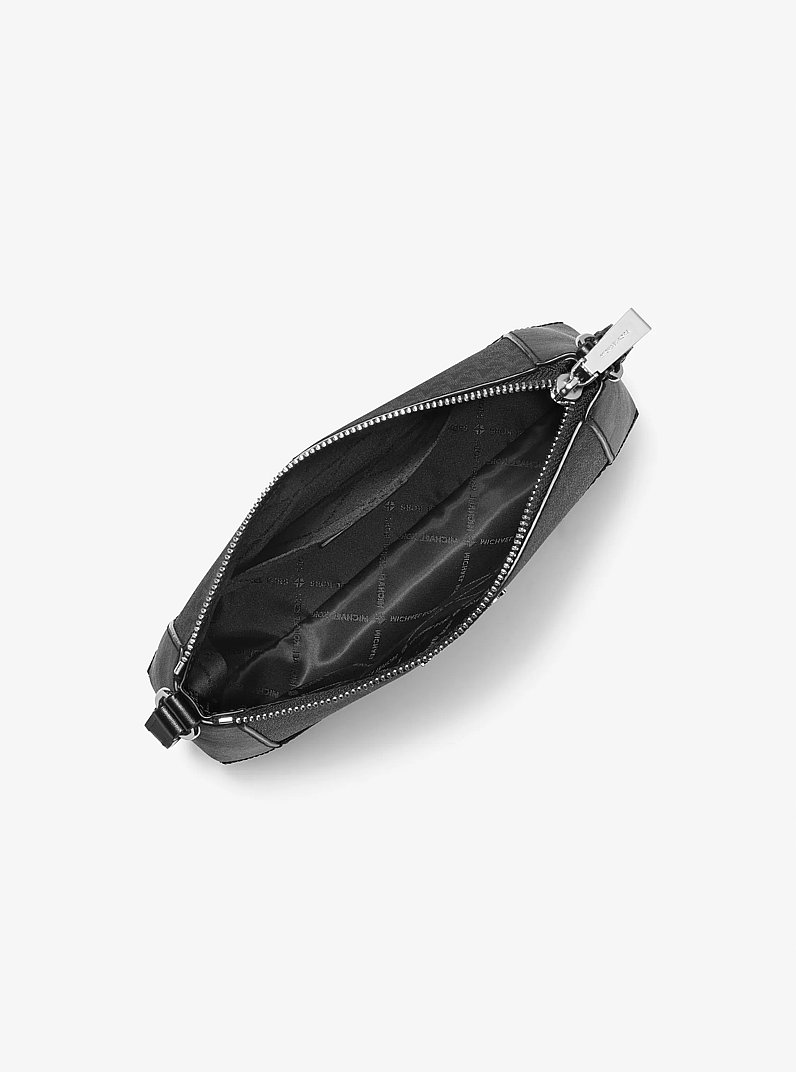 Sac &agrave; bandouli&egrave;re Sallie de taille moyenne &agrave; logo Signature in NOIR | Michael Kors