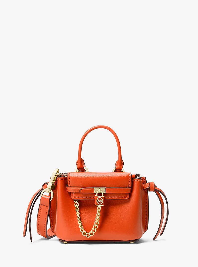 Ri&ntilde;onera bandolera Hamilton Legacy micro de piel in NARANJA INTENSO | Michael Kors