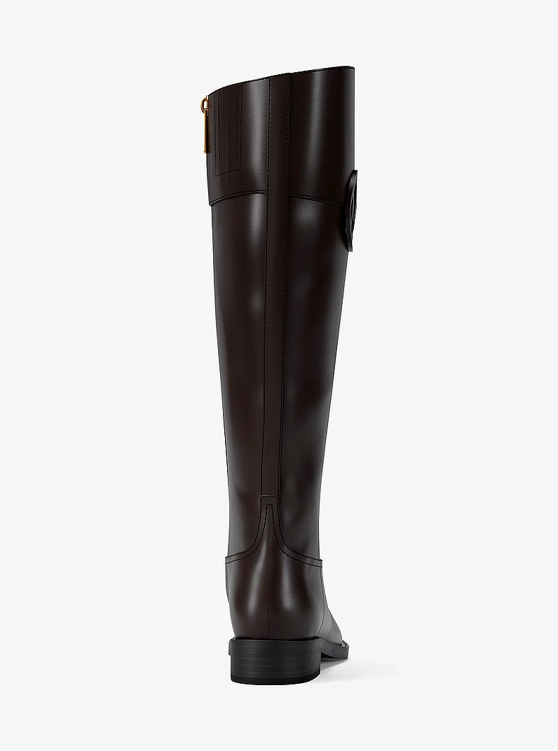 Botte Kimmee en cuir in CHOCOLAT | Michael Kors