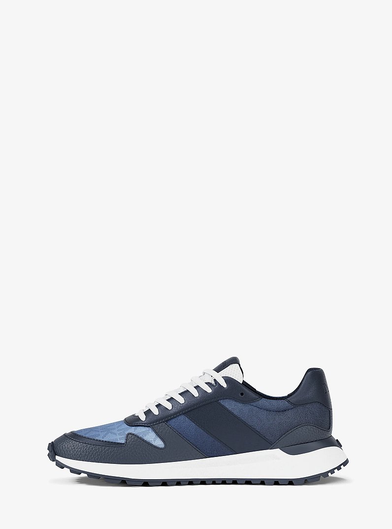 Dax Ombré Signature Logo Trainer in GALAXY BLUE - Sale | Michael