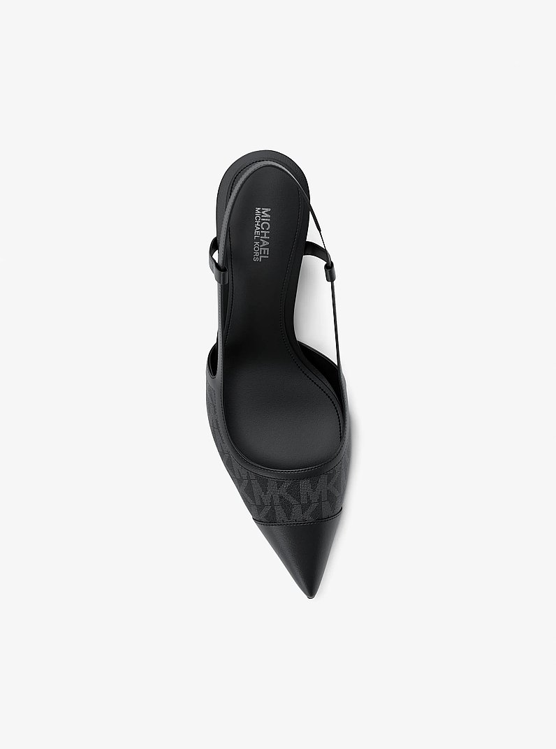 Slingpumps Alora mit Signature-Logomuster in SCHWARZ | Michael Kors