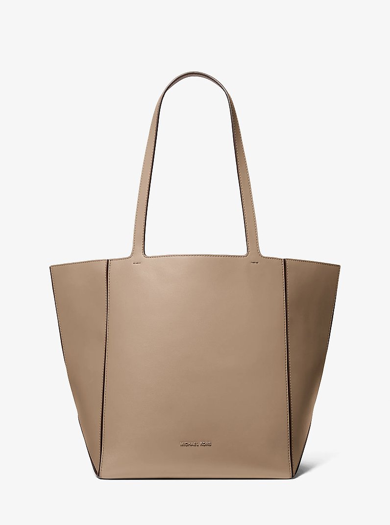 Borsa tote Jordi grande in pelle in BETULLA | Michael Kors