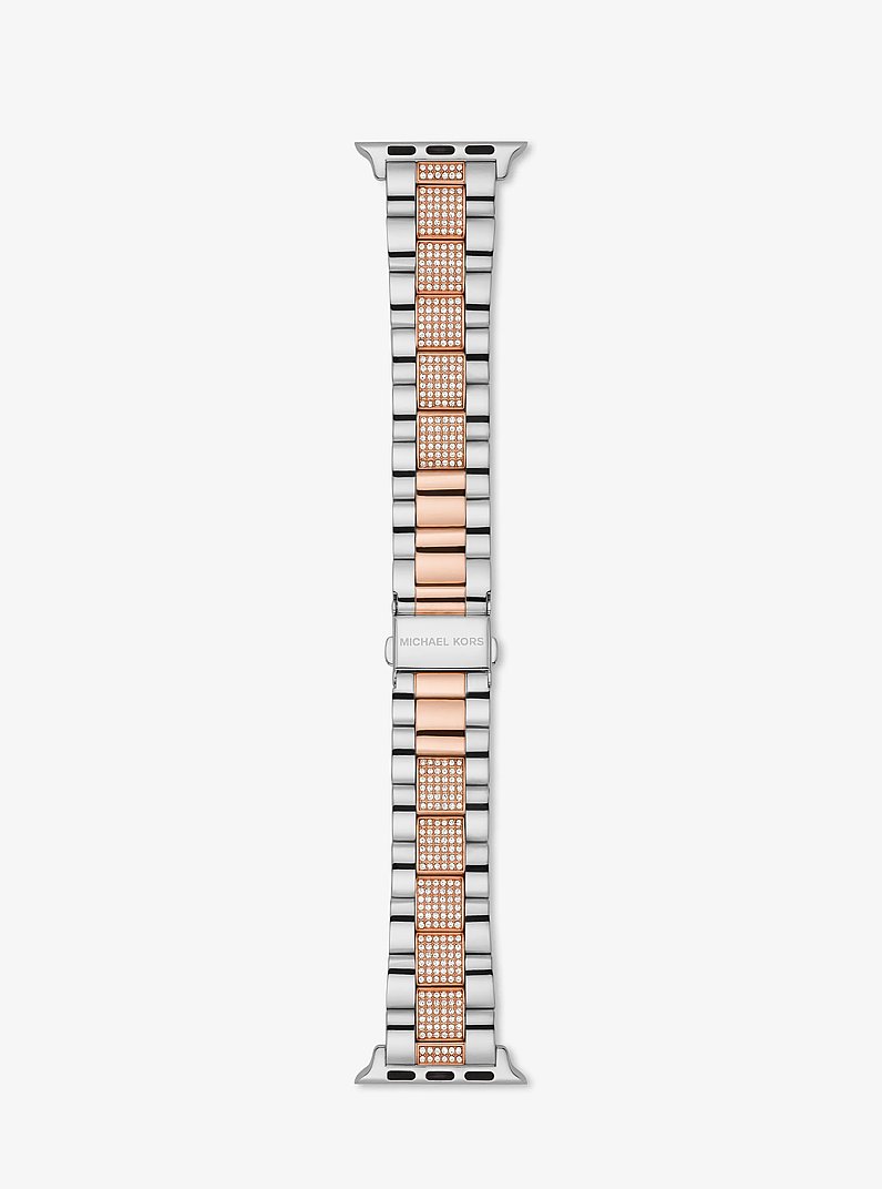 Bracelet bicolore serti pav&eacute; pour Apple Watch&reg; in DEUX TONS | Michael Kors