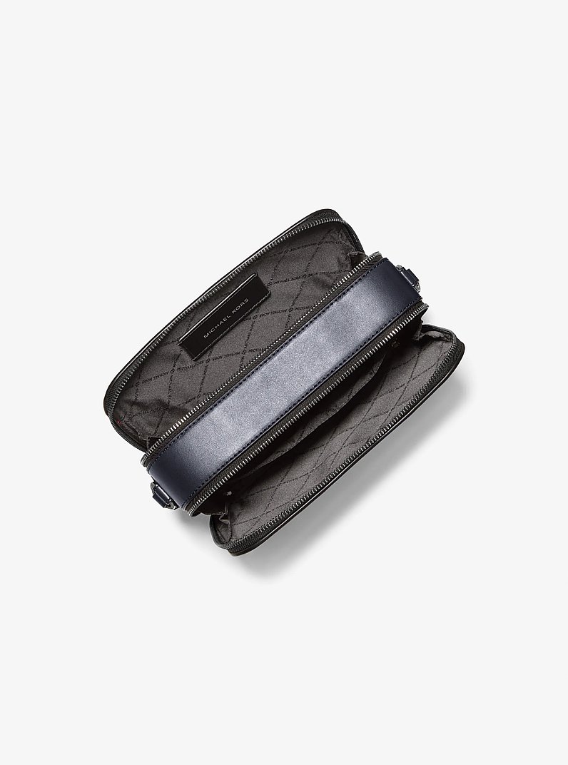 Cooper Signature Logo Crossbody Bag in ADMRL/PLBLUE | Michael Kors