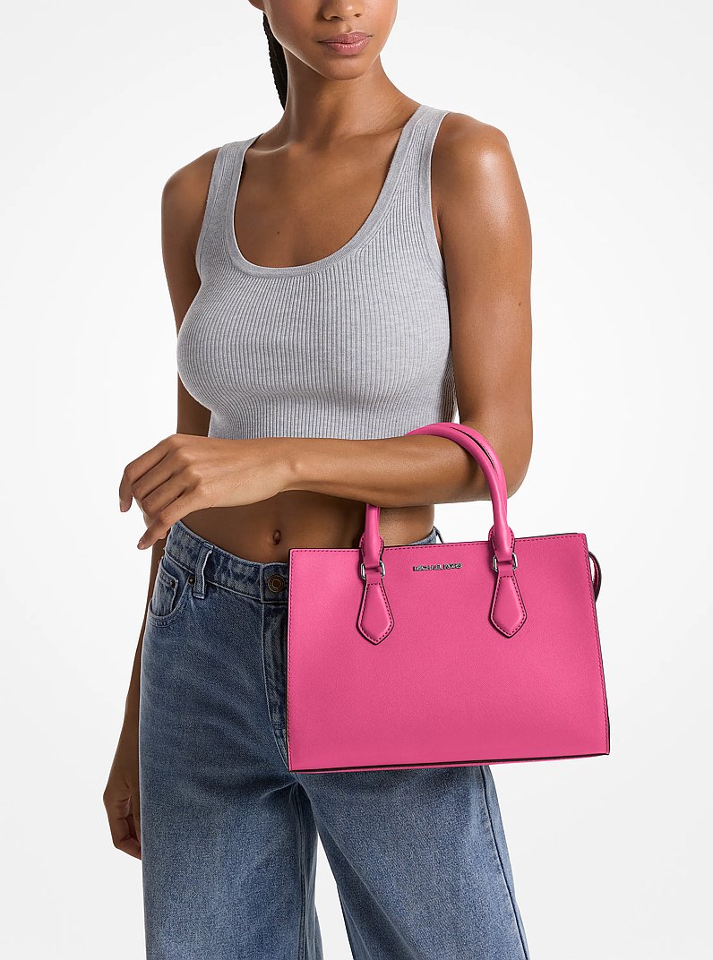 Sheila Medium Satchel in DRAGONFRUIT | Michael Kors