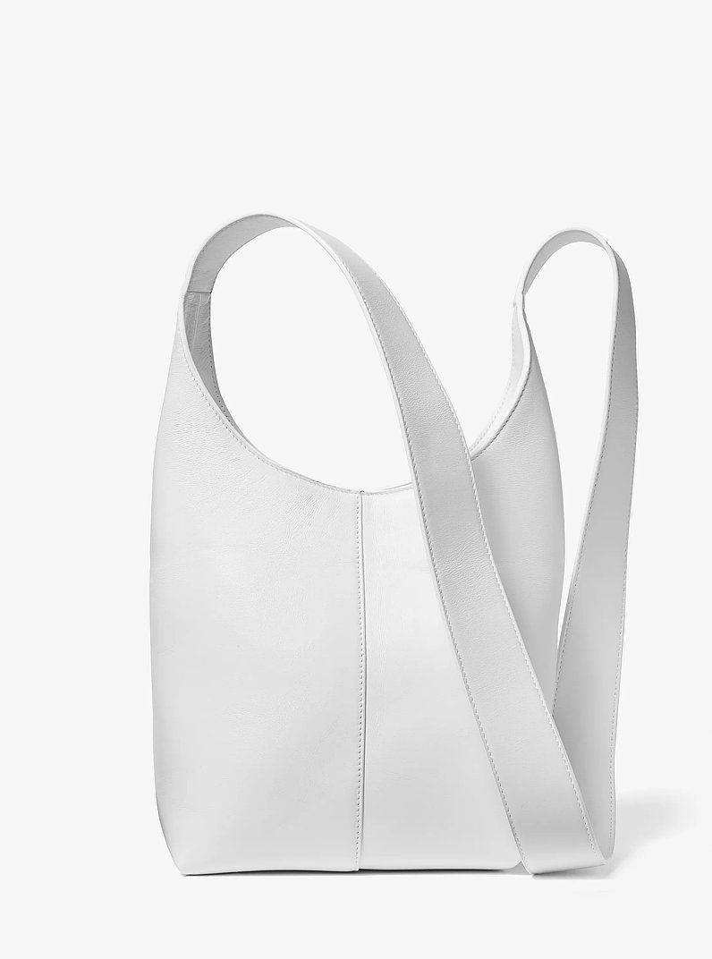 Borsa hobo Dede mini in pelle in BIANCO OTTICO | Michael Kors