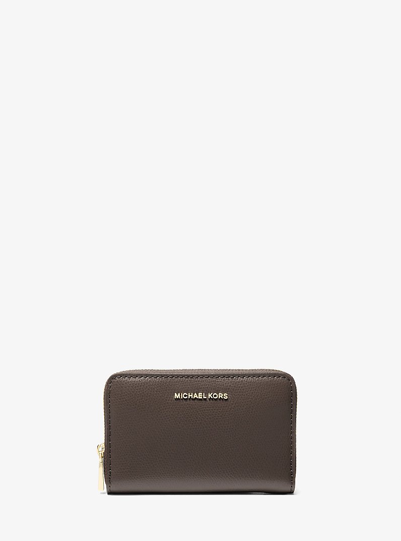 Jet Set Small Leather Wallet in CHOCOLATE | Michael Kors