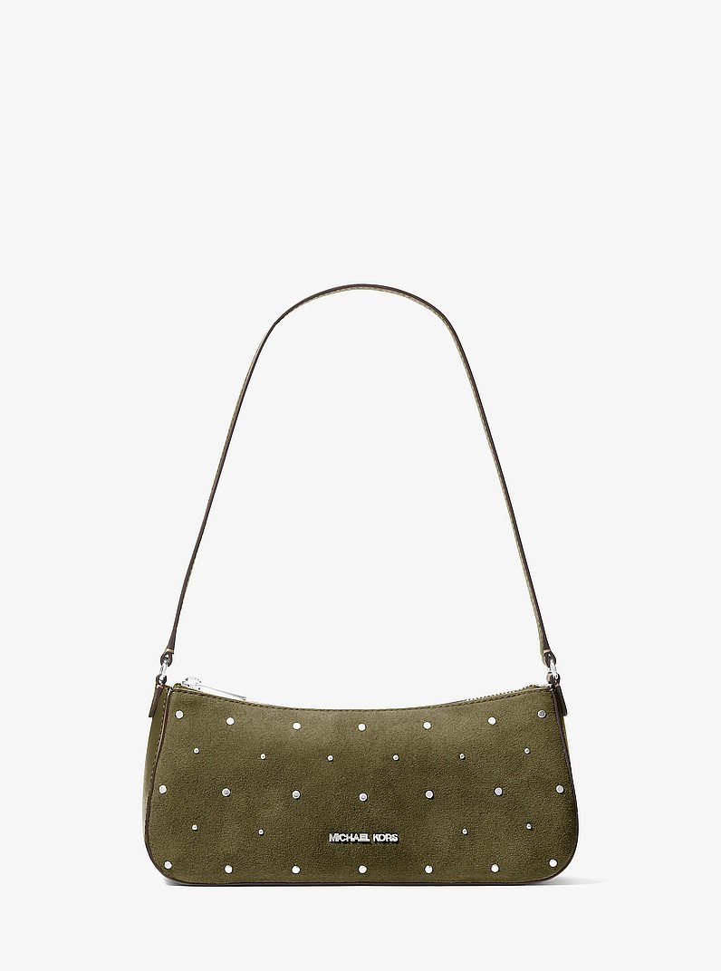 Sammy Small Studded Pochette in OLIVE | Michael Kors