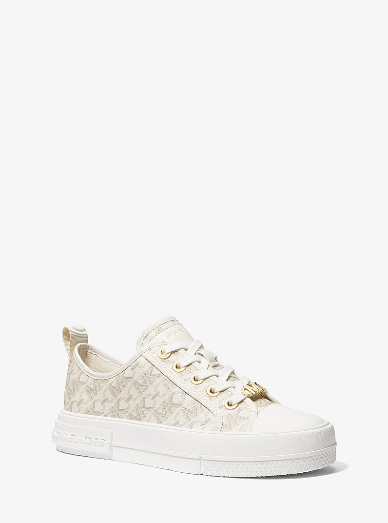 Evy Empire Signature Logo Sneaker in VANILLA | Michael Kors